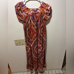 Vintage Made in Hawaii Paisley Dress